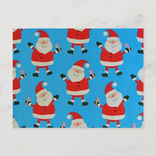 Glückliche Weihnachtsmänner Postkarte (Vorderseite)