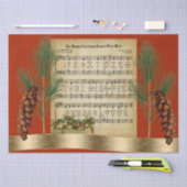 Glückliche Weihnachtsmusik mit Pine Boughs Vintag Seidenpapier (Handwerk)