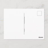 Glückliche Weihnachtspostkarte Postkarte (Rückseite)