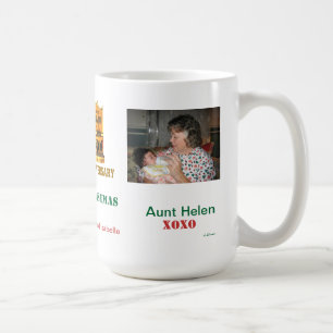 Glückliche WeihnachtsTasse des Jahrestags-50. und Kaffeetasse
