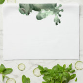 Glückliche weiße Geschirrtuchfrösche des grünen Handtuch (Gefaltet)