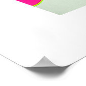 Glückliche Wellen Poster (Ecke)