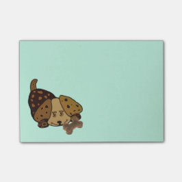 Glückliche Welpe Posten-it® Anmerkungen Post-it Klebezettel