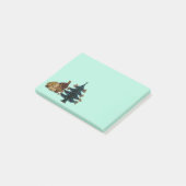 Glückliche Welpen-Weihnachtenposten-it® Post-it Klebezettel (angewinkelt)