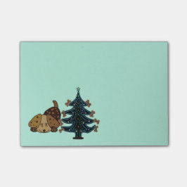 Glückliche Welpen-Weihnachtenposten-it® Post-it Klebezettel