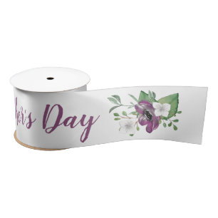 Glückliche wilde Rosen-Blumensprays des Satinband