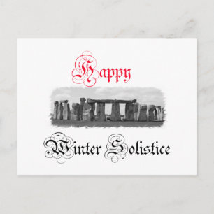 Glückliche Winter-Sonnenwende Stonehenge Postkarte