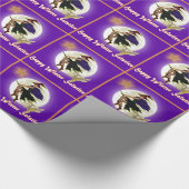 Glückliche Winter-Sonnenwende (Weihnachten) Geschenkpapier (Ecke)