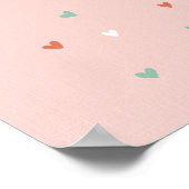 Glückliche Wolken Poster (Ecke)