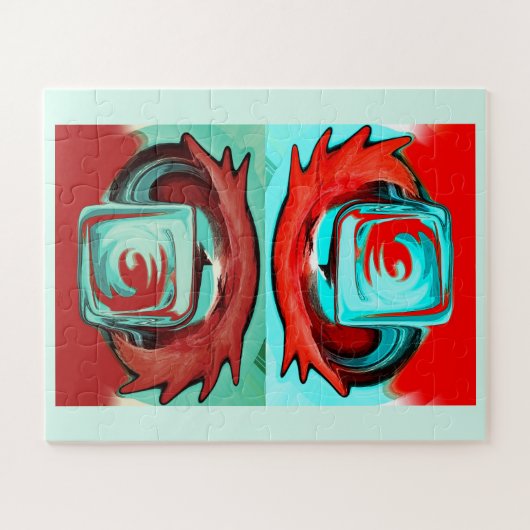 Glückliche Würfel Puzzle (Horizontal)