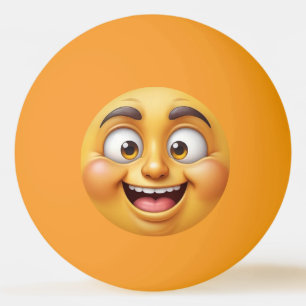 Glückliche Wütende Emojis Tischtennisball