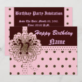 Glückliche Yearless Einladung (Vorne/Hinten)