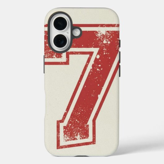 glückliche Zahl Sieben Case-Mate iPhone Hülle (Rückseite)