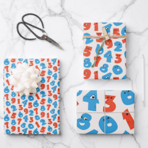 Glückliche Zahlen Papier drucken