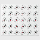 Glückliche Zähne kundengerecht für Ihre Geschenkpapier (Flach)