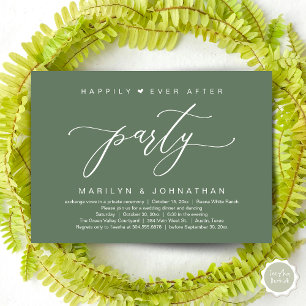 Glückliche-Zeit-nach-der-Hochzeit-Party Hochzeitsf Einladung