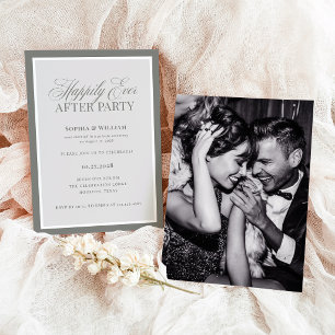 Glückliche-Zeit-nach-der-Hochzeit-Party Salbeigr Einladung