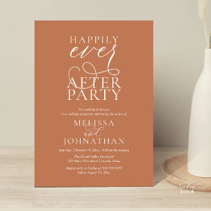 Glückliche-Zeit-nach-der-Hochzeit-Party, stilvolle Einladung