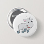 Glückliche Ziege Button (Vorne & Hinten)