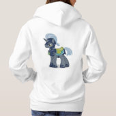 glückliche Ziege Hoodie (Rückseite)
