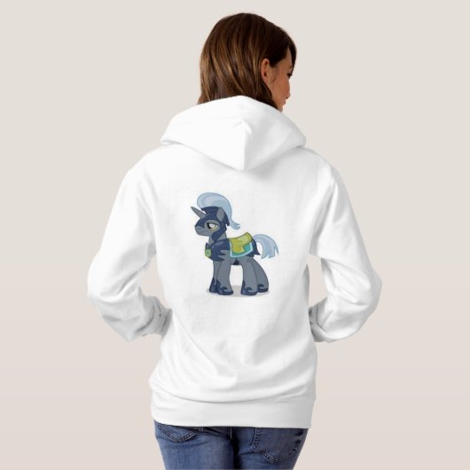 glückliche Ziege Hoodie (Schwarz voll)