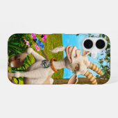 Glückliche Ziege iPhone 16 Hülle (Rückseite (Horizontal))