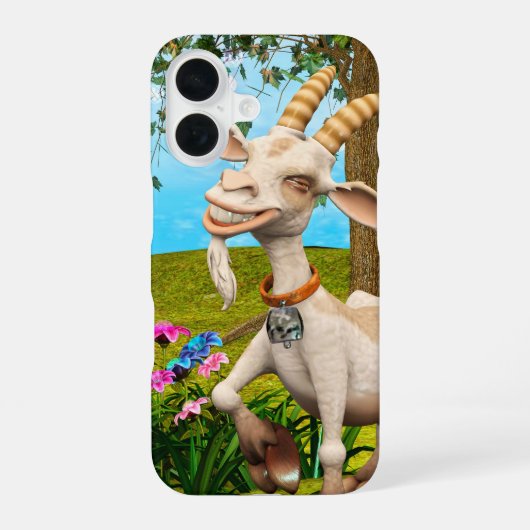 Glückliche Ziege iPhone 16 Hülle (Rückseite)