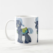 glückliche Ziege Kaffeetasse (Links)