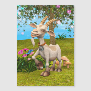 Glückliche Ziege Magnetkarte