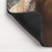 Glückliche Ziege Mousepad (Ecke)