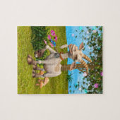 Glückliche Ziege Puzzle (Horizontal)