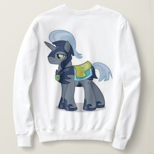 glückliche Ziege Sweatshirt (Design Rückseite)