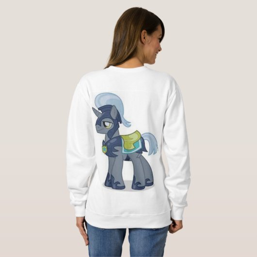 glückliche Ziege Sweatshirt (Schwarz voll)