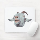 Glückliche Ziege wird verblaßt Mousepad (Mit Mouse)