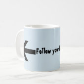 Glückliche Zitat-Kaffee-Tasse Kaffeetasse (Vorderseite Links)