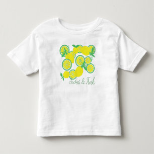 Glückliche Zitronen Süße und frische T-Shirt für K