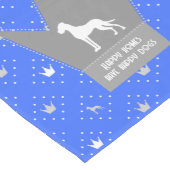 Glückliche Zuhause haben Hunde Mittelgroßer Tischläufer (Ecke)