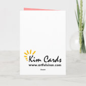 Glückliche Zuhause-Karte Karte (Rückseite)