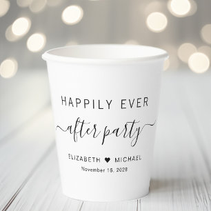 Glückliche-Zukunft-Party Hochzeitsempfang Pappbecher