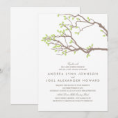 Glückliche Zweige Hochzeit Einladung (Vorne/Hinten)