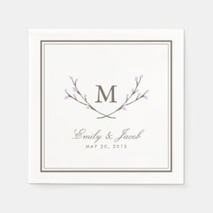 Glückliche Zweige Hochzeit Serviette