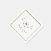 Glückliche Zweige Hochzeit Serviette (Ecke)