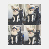 Glückliche zweite Chance am Leben-Decken-Medium Fleecedecke (Vorderseite)