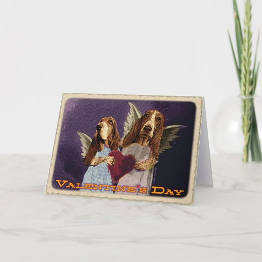 Glücklichen Bassentines Tag Feiertagskarte (Vorderseite)