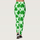 Glücklichen Kleeblatt-niedliche St Patrick Leggings (Rückseite)
