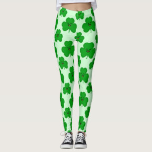 Glücklichen Kleeblatt-niedliche St Patrick Leggings