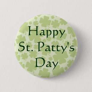 Glücklichen Knopf St. Pattys Tages Button