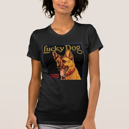 Glücklichen Schwarzes des Hund w T-Shirt (Vorderseite)