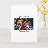 Glücklichen St Joseph Tag Karte (Gelbe Blume)