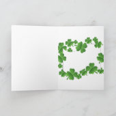 Glücklichen St Patrick beängstigender Clown Karte (Innenseite)
